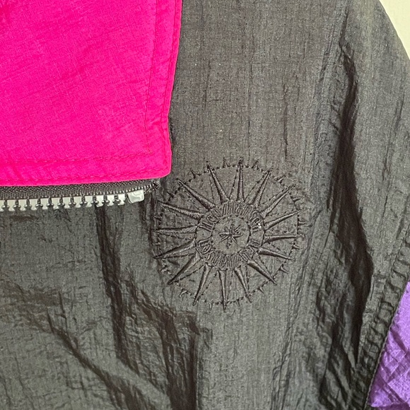 Vintage 80s 90s Helly Hansen Pullover Neon Windbreaker Jacket Women’s Medium - Picture 4 of 6